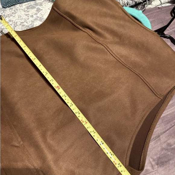 Marc New York Sleeveless Belted Coat/Vest Dress - Picture 8 of 9